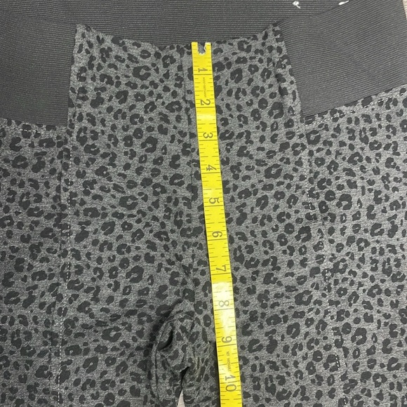 Loft Leopard Animal Print Ponte Mid Rise Leggings Wide Elastic Waistband S - Picture 9 of 13